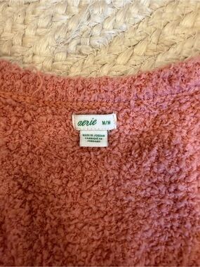 aerie Cozy Textured Tank Top in Dusty Rose